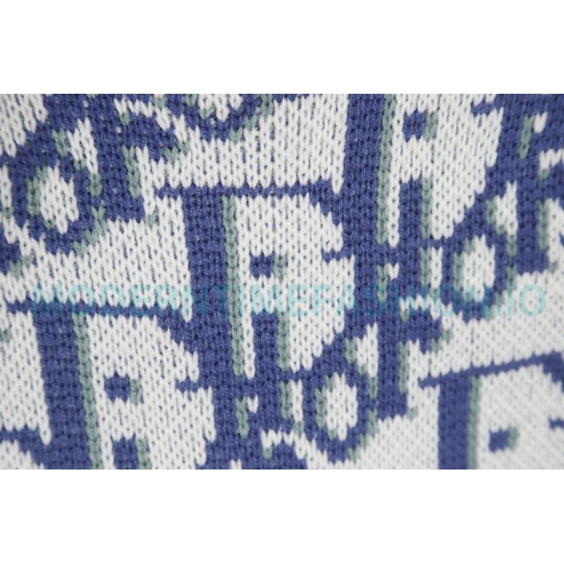 Dior - 23ss Full Print Presbytery Knit Sweater