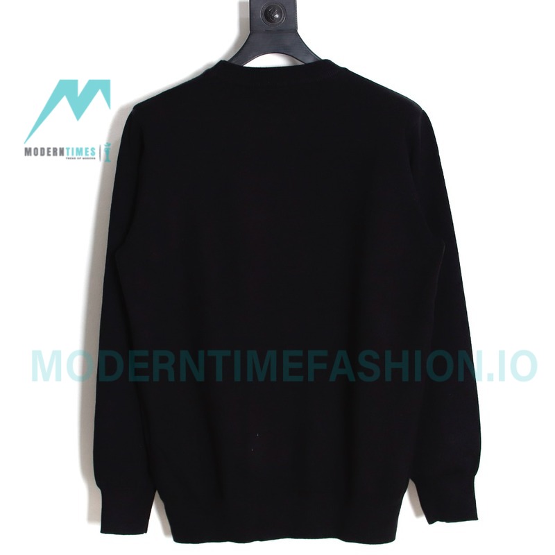 Dior - 23FW Embroidered Pin Fringe Knitted Sweater