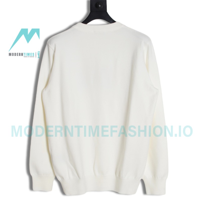 Dior - 23FW Embroidered Pin Fringe Knitted Sweater