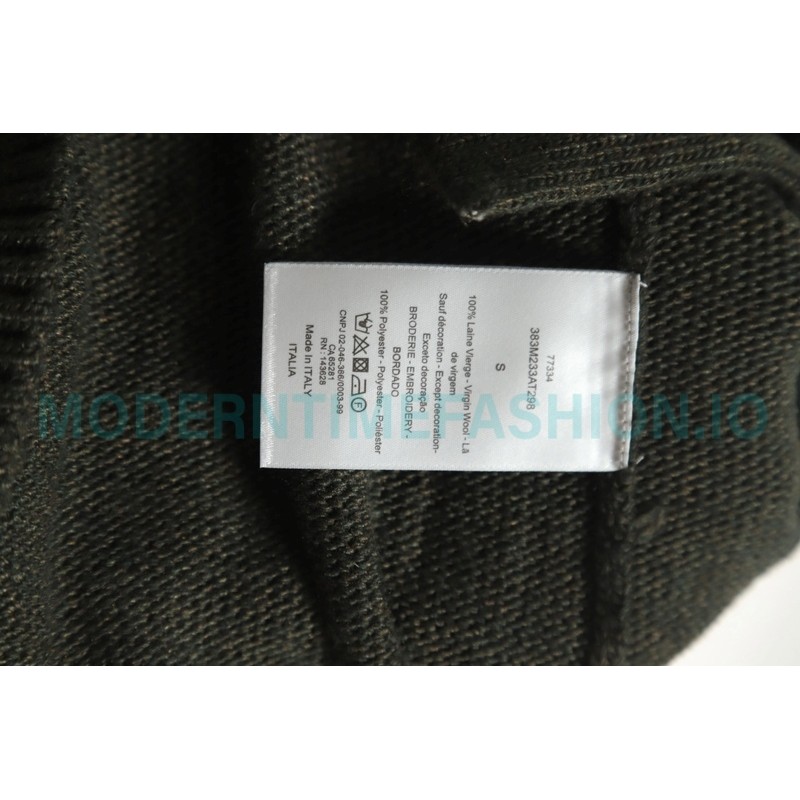 Dior - 23 New Arc Letter Embroidered Sweater Cardigan