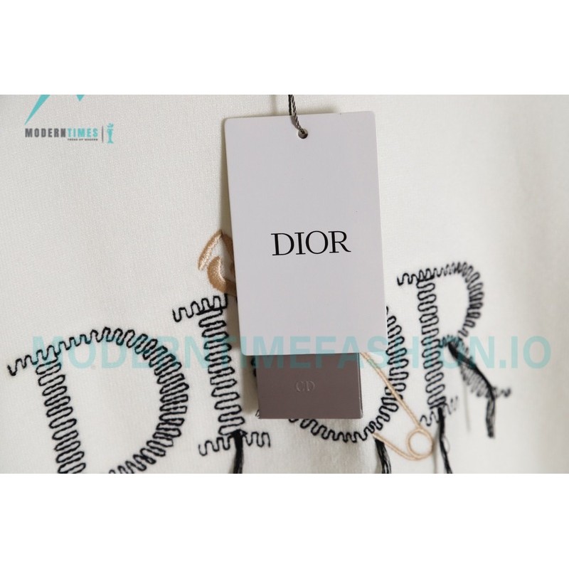 Dior - 23FW Embroidered Pin Fringe Knitted Sweater