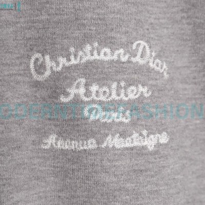 Dior - 23Fw Embroidered Signature Letter Knit Sweater