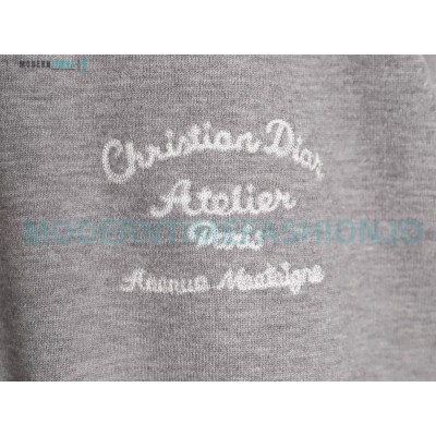Dior - 23Fw Embroidered Signature Letter Knit Sweater