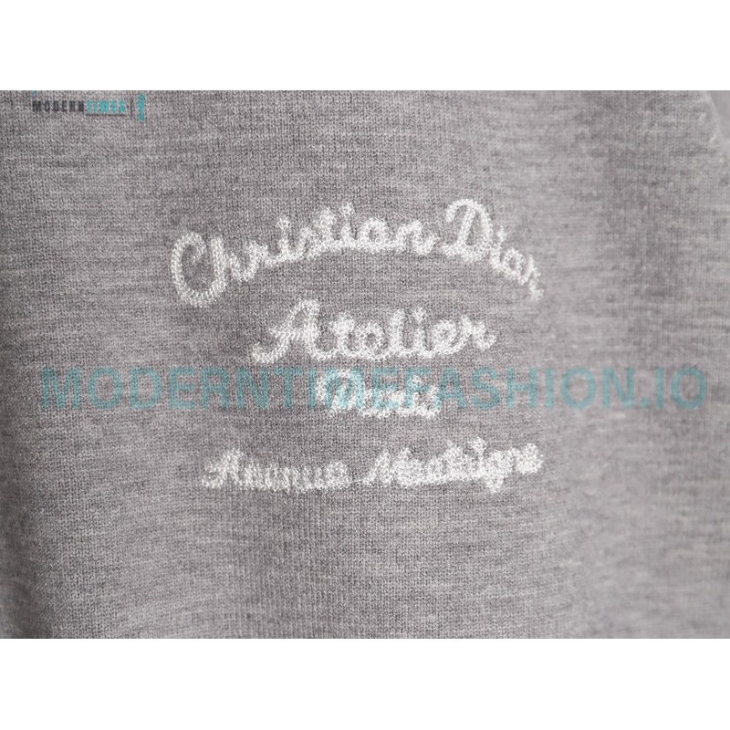 Dior - 23Fw Embroidered Signature Letter Knit Sweater