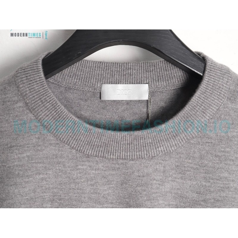 Dior - 23Fw Embroidered Signature Letter Knit Sweater