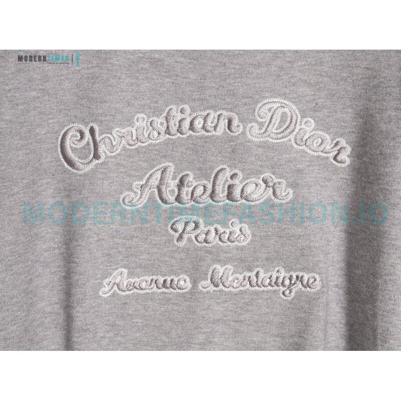 Dior - 23Fw Embroidered Signature Letter Knit Sweater