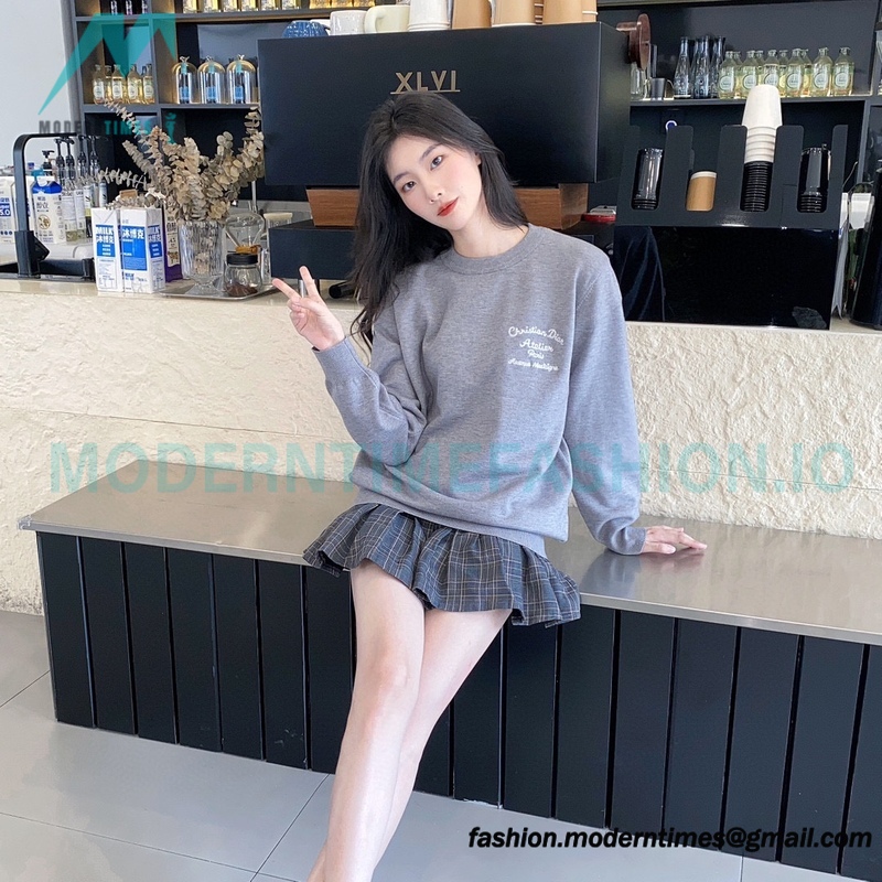 Dior - 23Fw Embroidered Signature Letter Knit Sweater