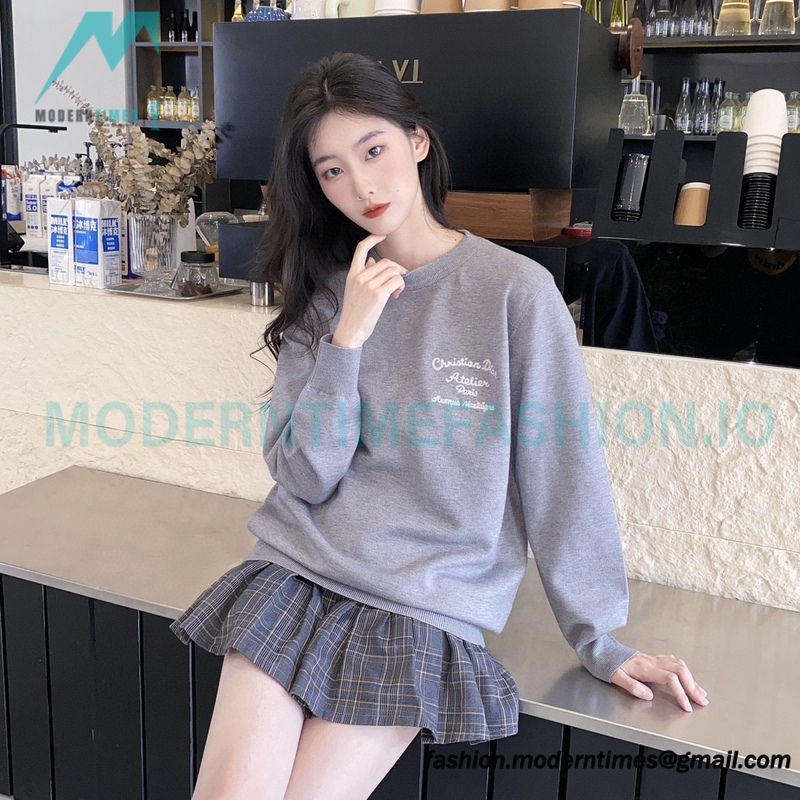 Dior - 23Fw Embroidered Signature Letter Knit Sweater