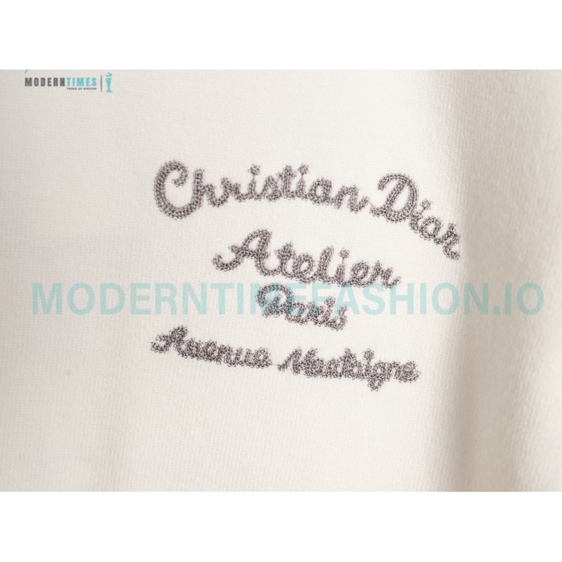 Dior - 23Fw Embroidered Signature Letter Knit Sweater