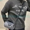 Dior - 23Fw Embroidered Signature Letter Knit Sweater