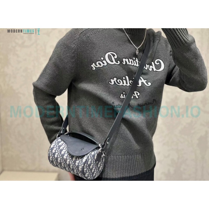 Dior - 23Fw Embroidered Signature Letter Knit Sweater