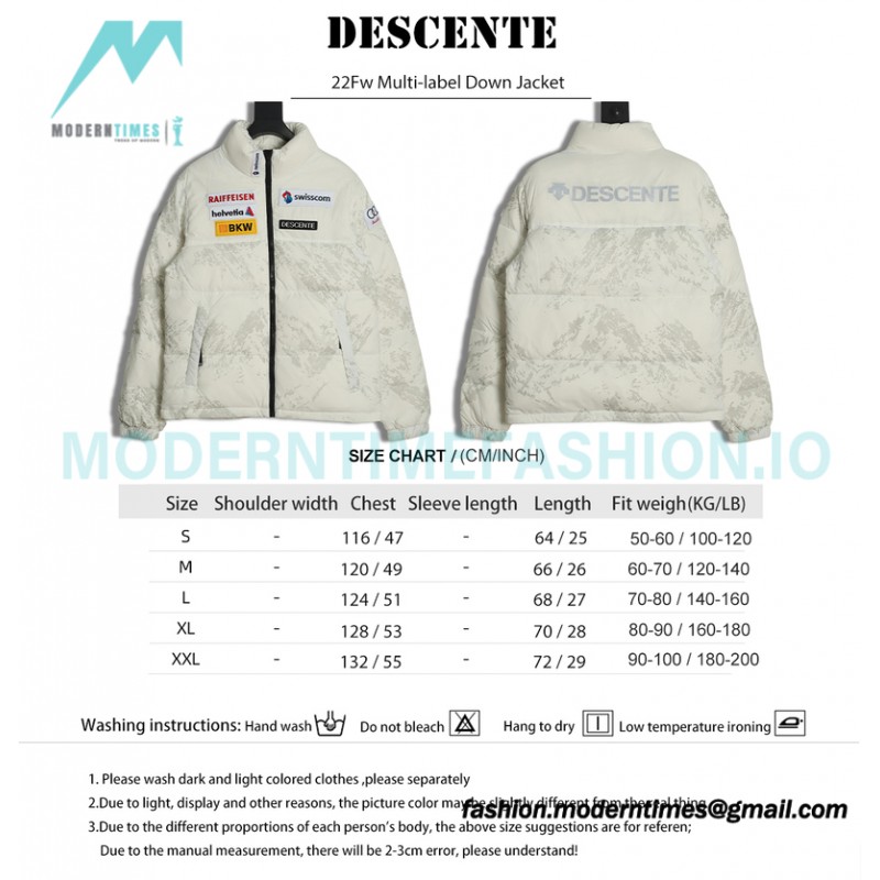 Descente - 22Fw Multi-label Down Jacket