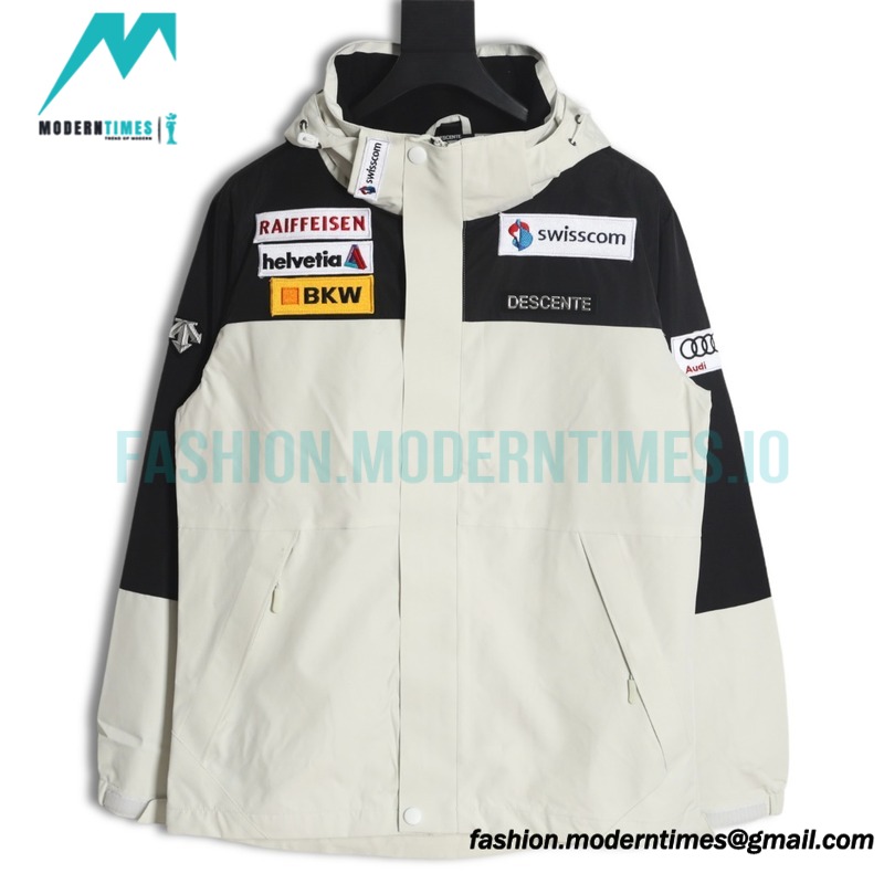 Descente - Embroidered Multi-label Co-brand Hardshell Jacket