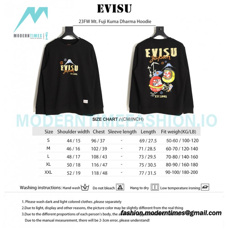 Evisu - 23FW Mt. Fuji Kuma Dharma Hoodie