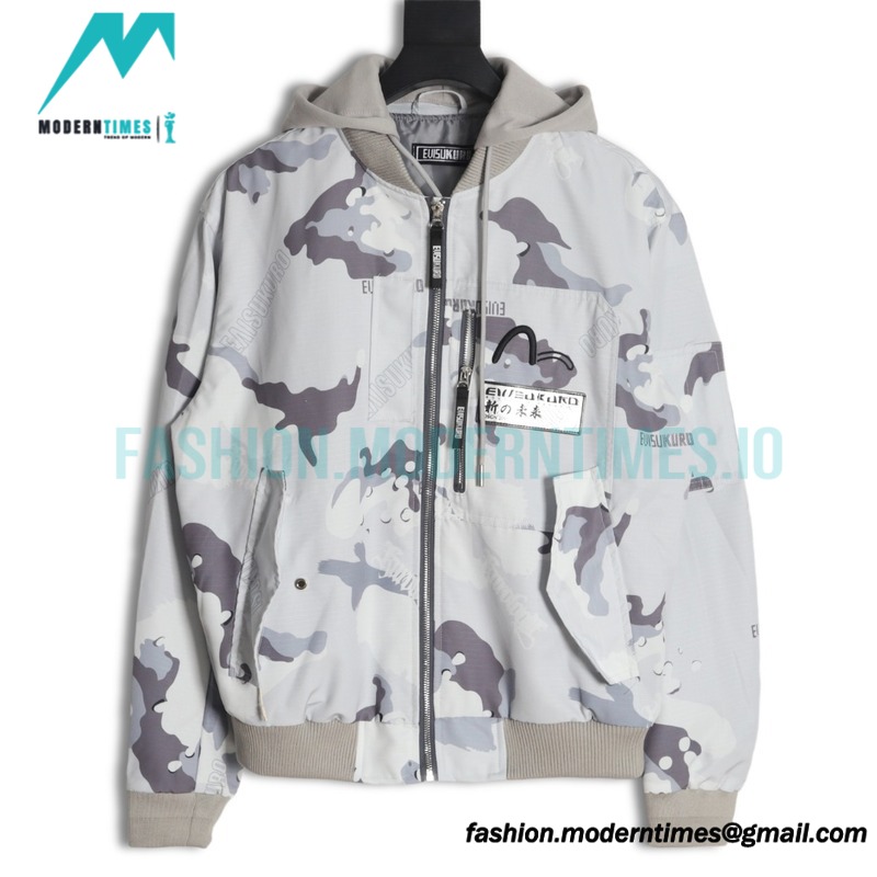 Evisu - 24fw Camouflage Print Bomber Jacket