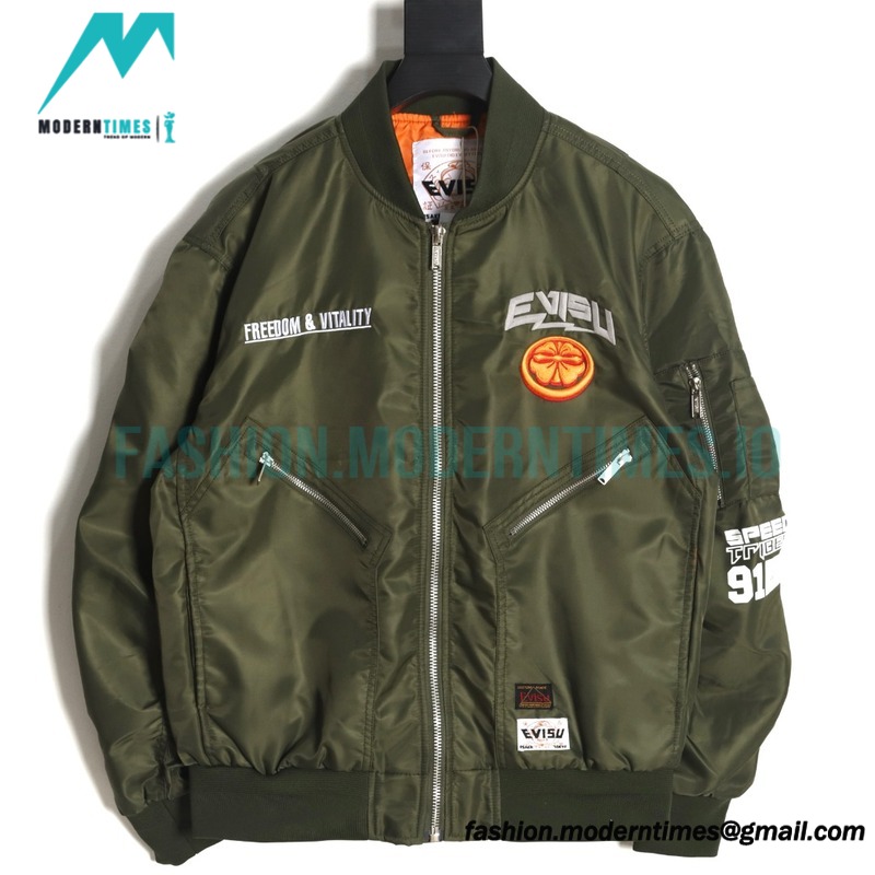 Evisu - 24fw Embroidered MA-1 Bomber Jacket