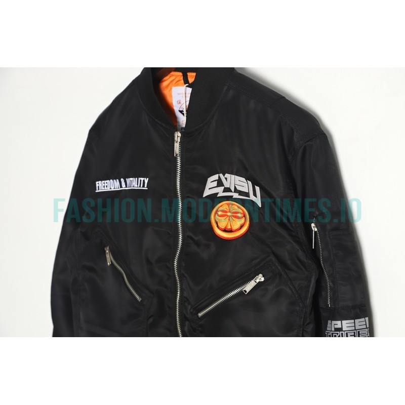 Evisu - 24fw Embroidered MA-1 Bomber Jacket