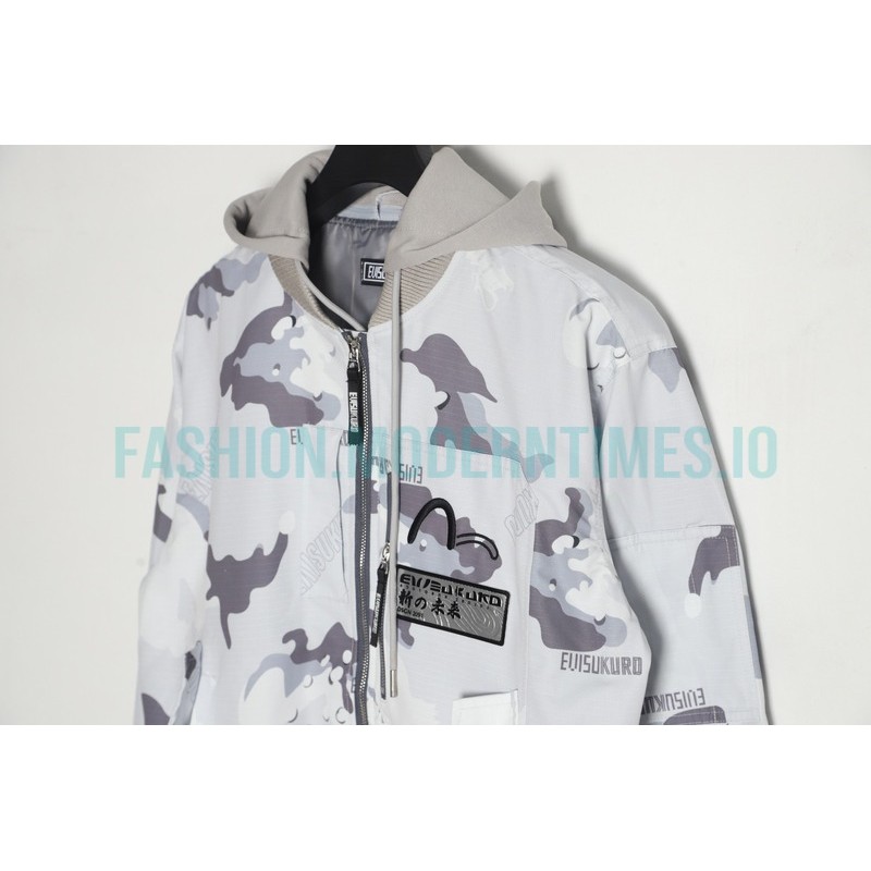 Evisu - 24fw Camouflage Print Bomber Jacket