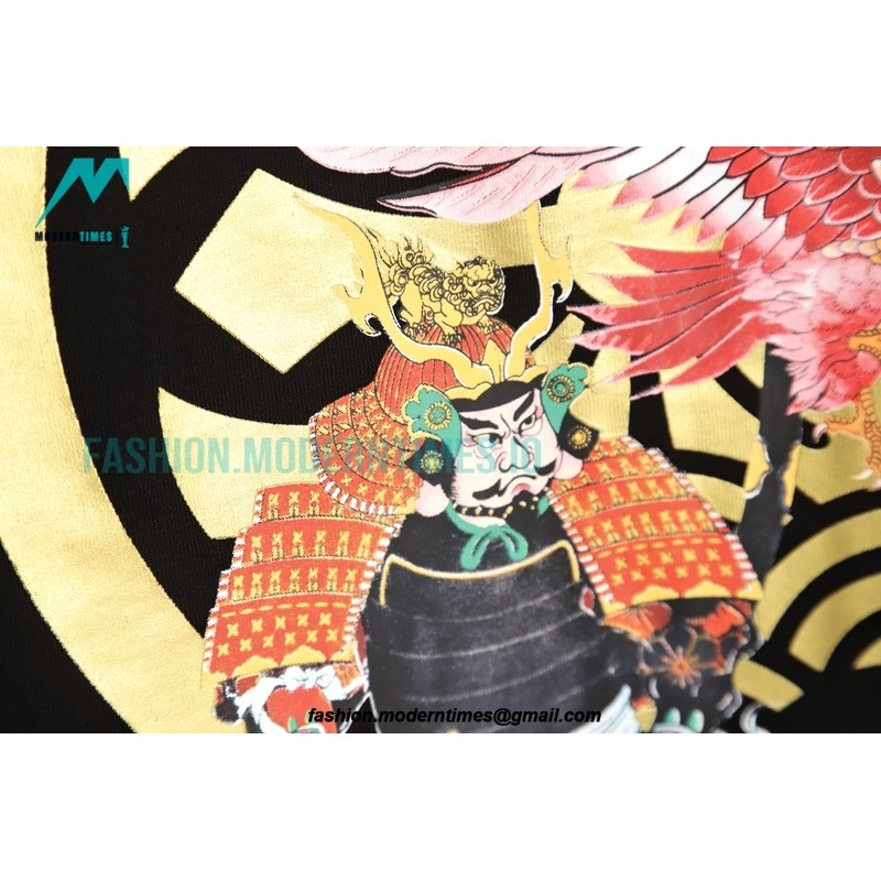 Evisu - 23fw Eagle Samurai Print T-shirt