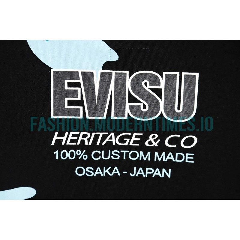 Evisu - 23ss Buddha Head Full Of Short Sleeve T-shirt