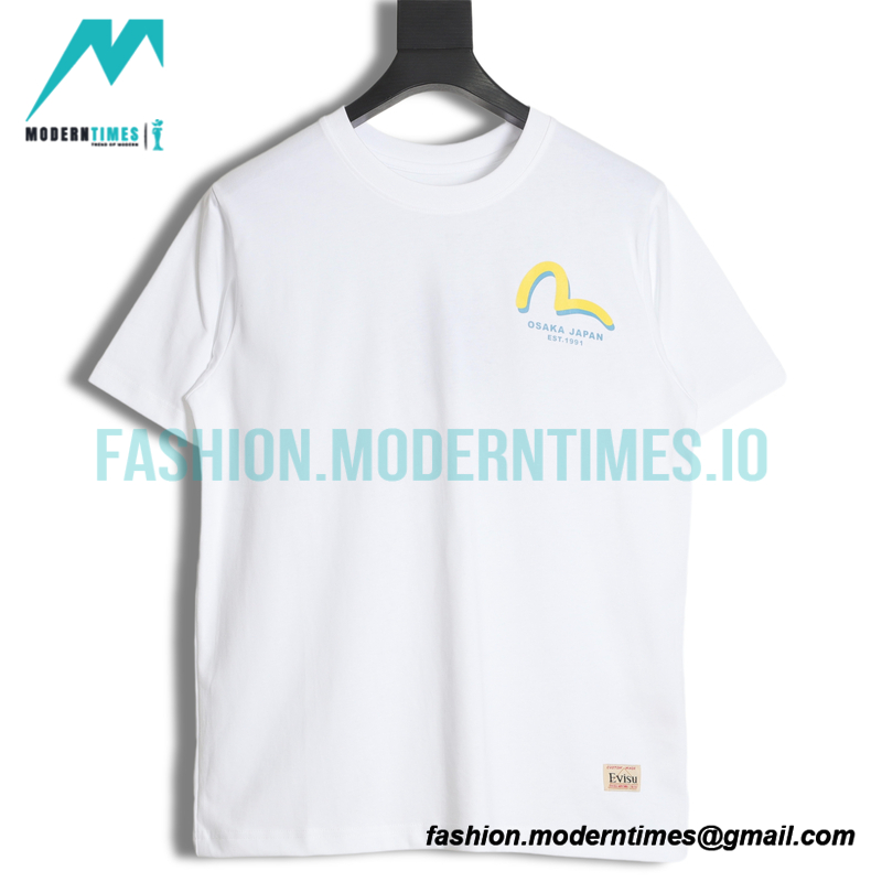 Evisu - 22ss Graffiti Dharma Four Grid Print T-shirt