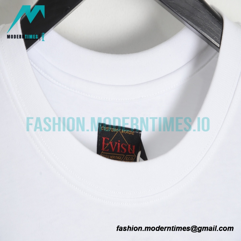 Evisu - 22ss Graffiti Dharma Four Grid Print T-shirt