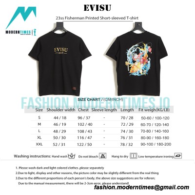 Evisu - 23ss Fisherman Printed Short-sleeved T-shirt