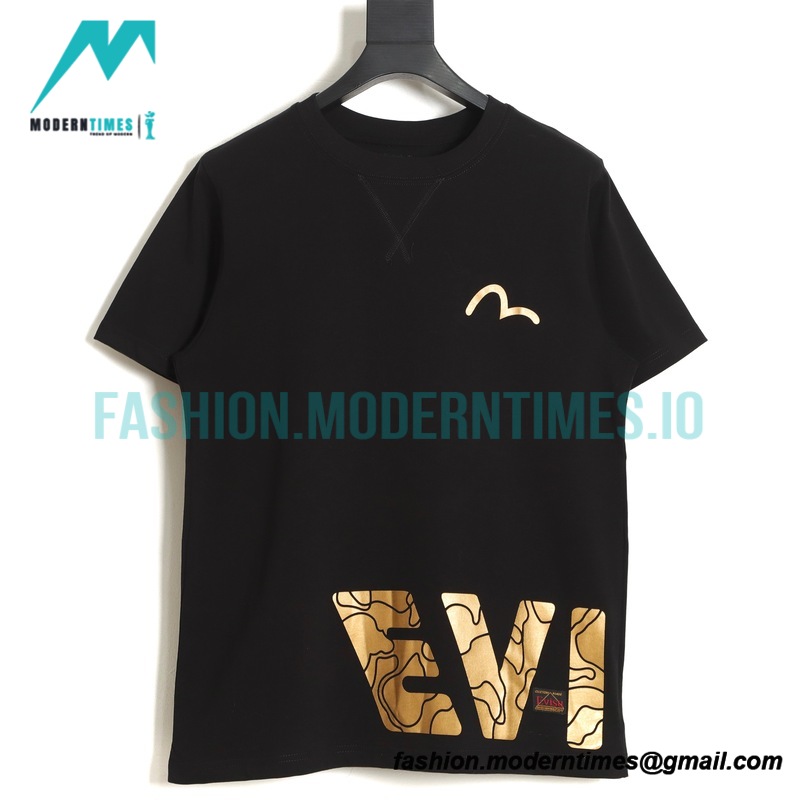 Evisu - 23fw Linear Camouflage Logo Printed T-shirt
