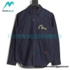 Evisu - 23fw Neptune Embroidered Big M Print Long Sleeve Shirt