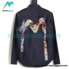 Evisu - 23fw Neptune Embroidered Big M Print Long Sleeve Shirt