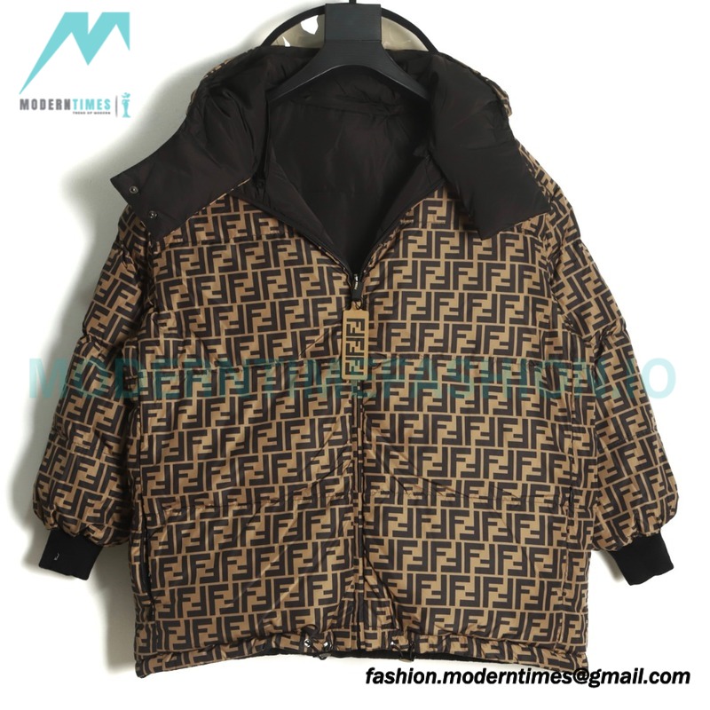 Fendi - Classic Double F Presbyterian Double-sided Down Jacket