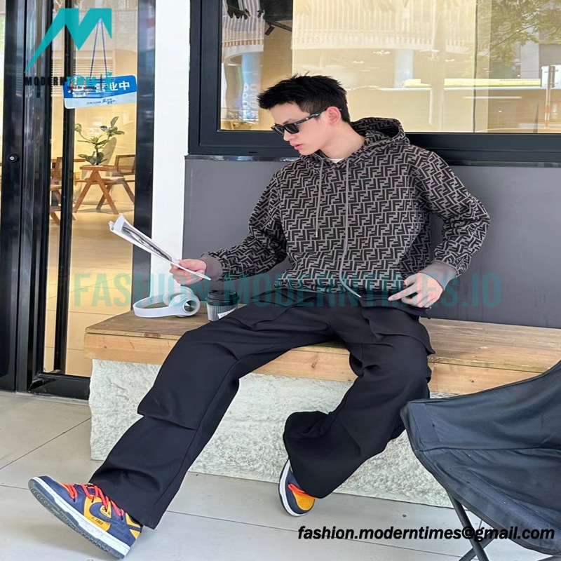 Fendi - 23Fw Double F Elements Full Logo Hoodie