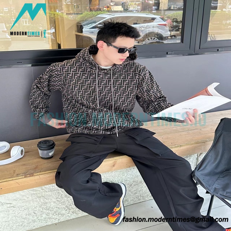 Fendi - 23Fw Double F Elements Full Logo Hoodie