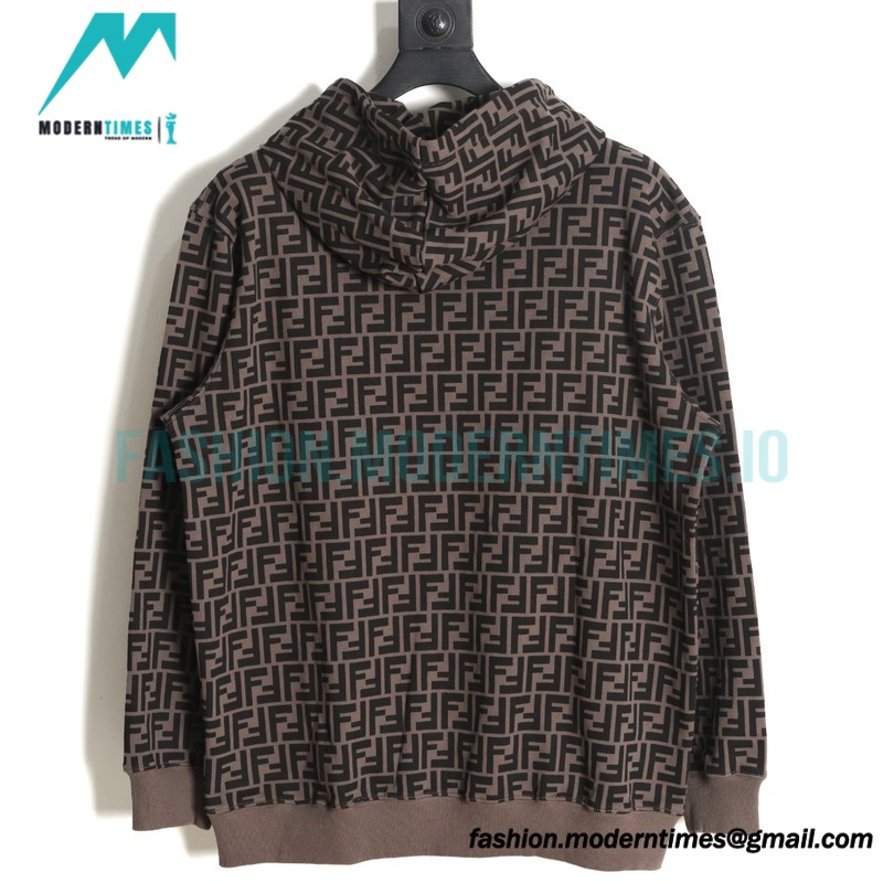 Fendi - 23Fw Double F Elements Full Logo Hoodie