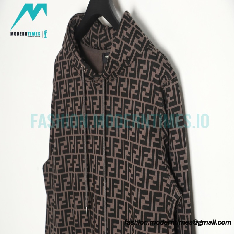 Fendi - 23Fw Double F Elements Full Logo Hoodie