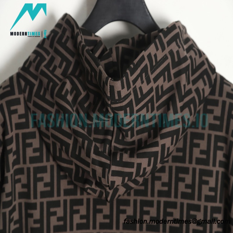 Fendi - 23Fw Double F Elements Full Logo Hoodie