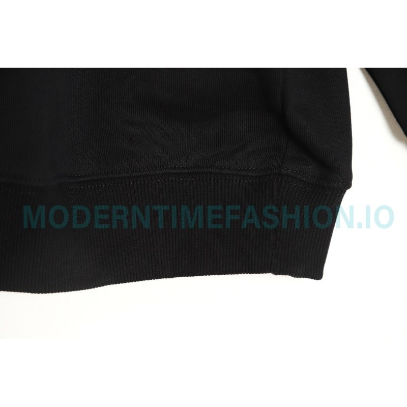 Fendi - Double F Embroidered Logo Round Neck Hoodie