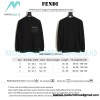 Fendi - 23FW Front FF Zipper Pocket Round Neck Hoodie