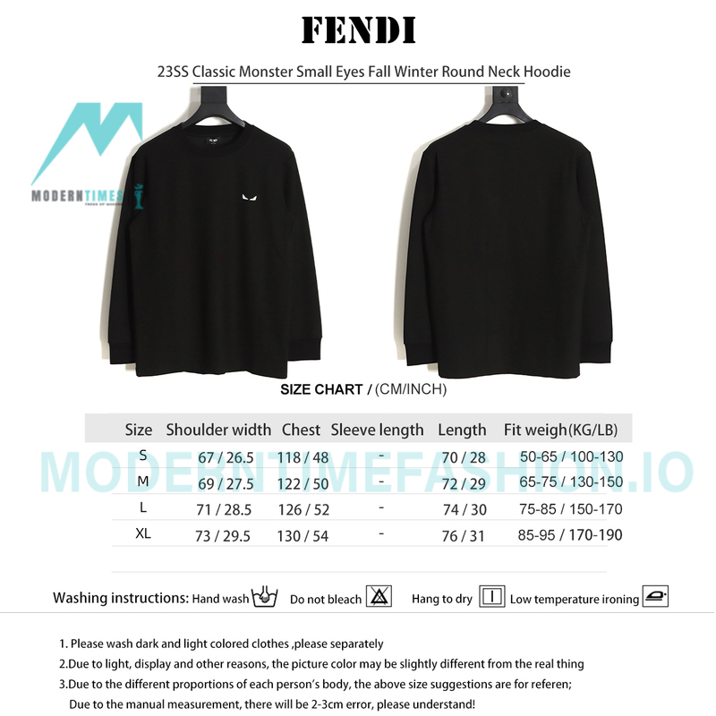 Fendi - 23SS Classic Monster Small Eyes Fall Winter Round Neck Hoodie