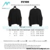 Fendi - Little Monster Glasses Crew-neck Hoodie With Diamond Sleeves