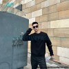 Fendi - Little Monster Glasses Crew-neck Hoodie With Diamond Sleeves