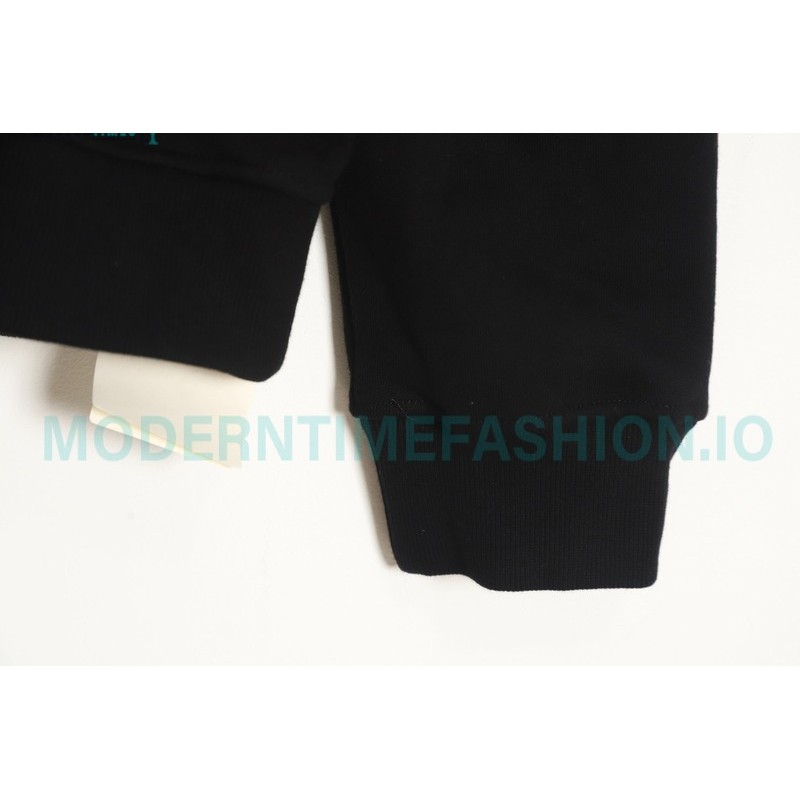 Fendi - Little Monster Glasses Crew-neck Hoodie With Diamond Sleeves