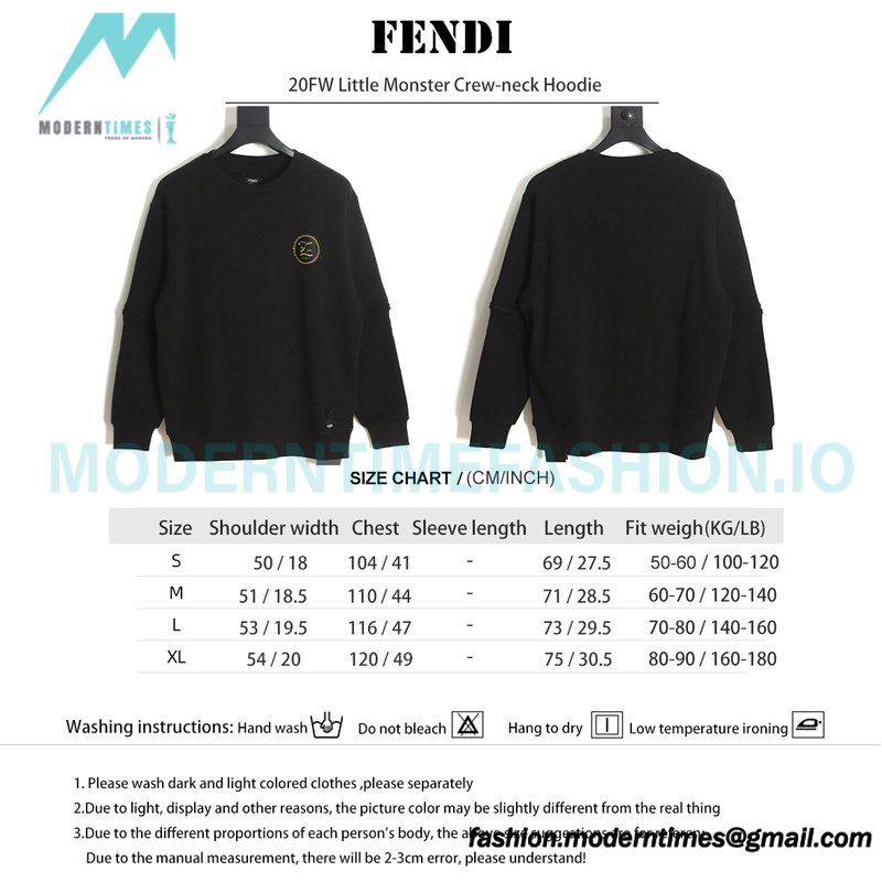 Fendi - 20FW Little Monster Crew-neck Hoodie