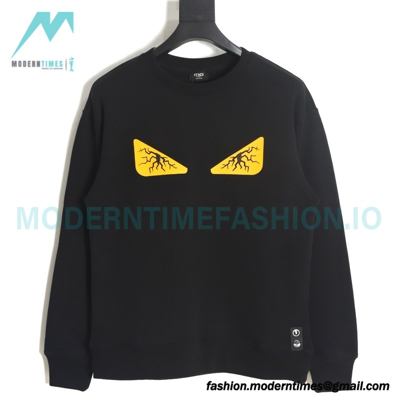 Fendi - 23Fw Crack And Glue Little Monster Eye Hoodie