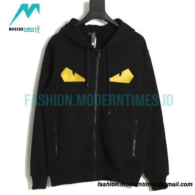 Fendi - Classic Stitched Eye Little Monster Zipper Jacket