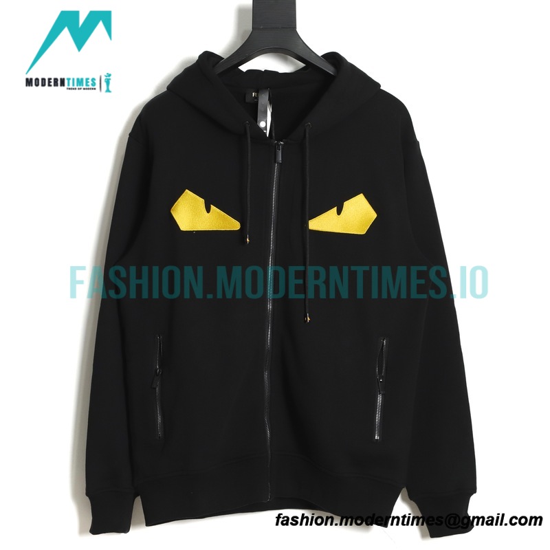 Fendi - Classic Stitched Eye Little Monster Zipper Jacket