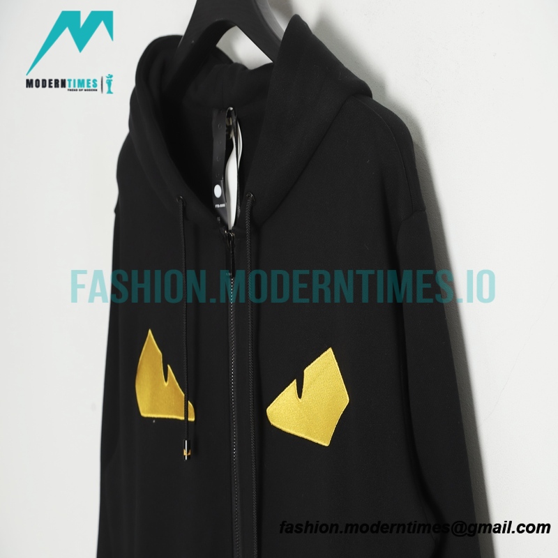 Fendi - Classic Stitched Eye Little Monster Zipper Jacket