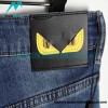 Fendi - Little Monster Embroidered Denim Pants