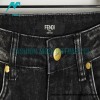 Fendi - Little Monster Embroidered Denim Pants