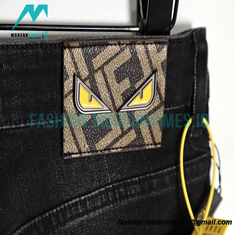 Fendi - Classic Little Monster Eyes Jeans 